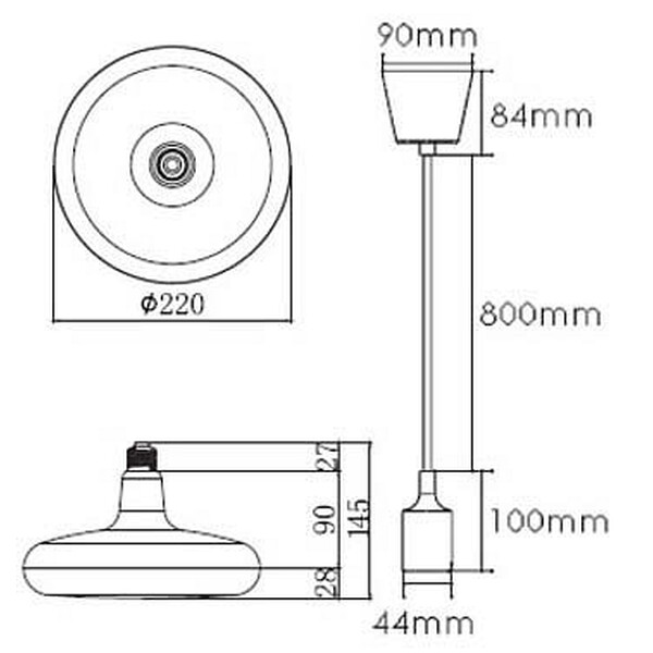 Подвесной светильник Horoz Electric Sembol HRZ00002175